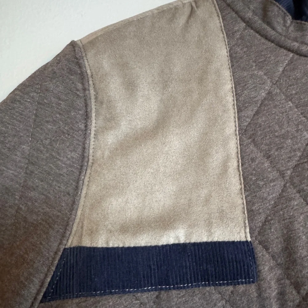 Southern Marsh Brown Quilted Sweatshirt - Picture 5 of 14
